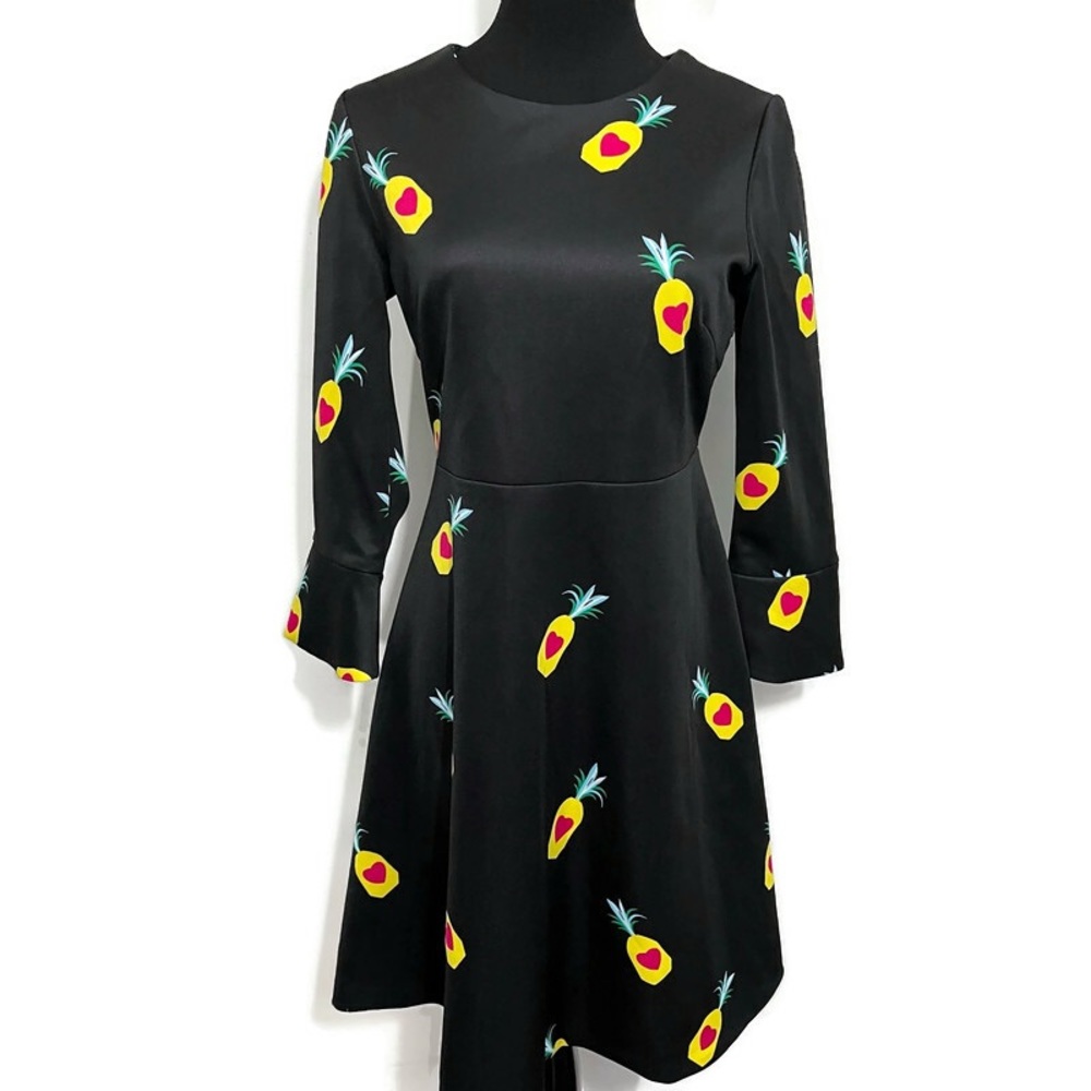Inomi Black Pineapple Heart Dress Size 4